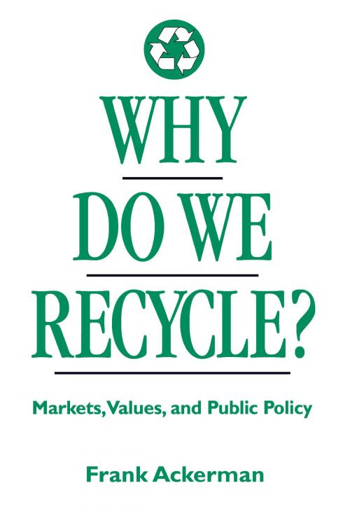 Cover of the book Why Do We Recycle? by Frank Ackerman, Island Press