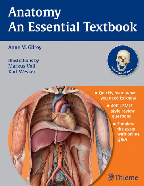 Cover of the book Anatomy - An Essential Textbook by Anne M Gilroy, Thieme