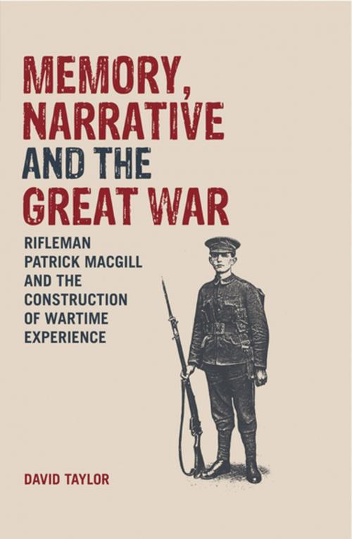 Cover of the book Memory, Narrative and the Great War by David Taylor, Liverpool University Press