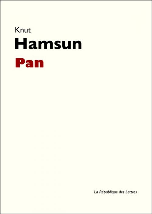 Cover of the book Pan by Knut Hamsun, République des Lettres