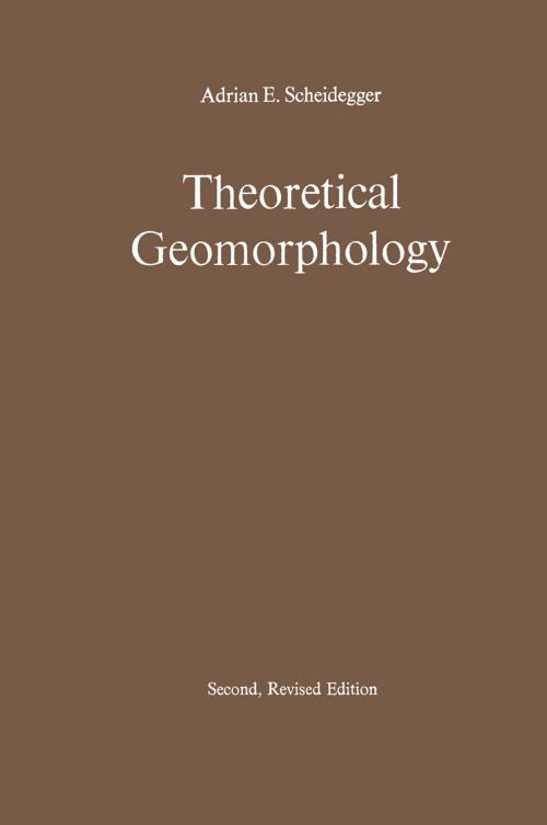 Cover of the book Theoretical Geomorphology by Adrian E. Scheidegger, Springer Berlin Heidelberg