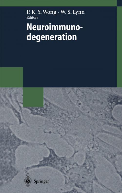 Cover of the book Neuroimmunodegeneration by , Springer Berlin Heidelberg