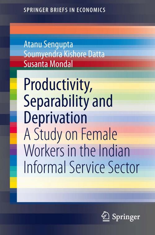 Cover of the book Productivity, Separability and Deprivation by Atanu Sengupta, Soumyendra Kishore Datta, Susanta Mondal, Springer India