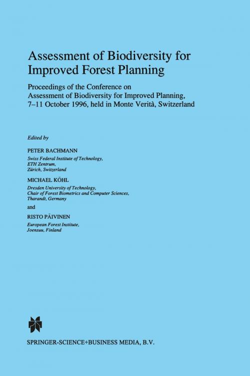 Cover of the book Assessment of Biodiversity for Improved Forest Planning by , Springer Netherlands