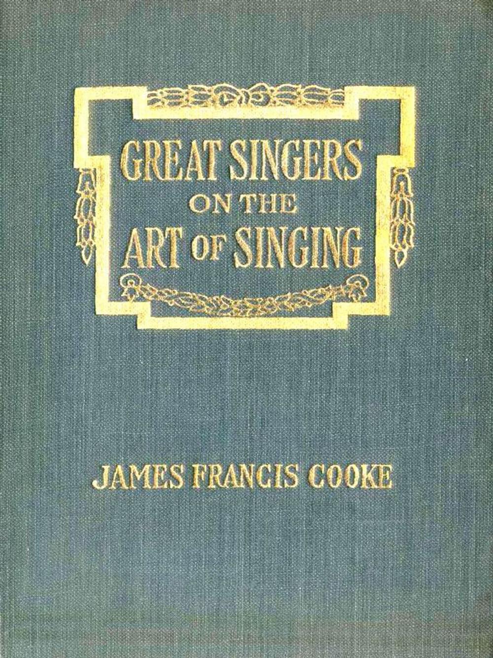 Big bigCover of Great Singers on the Art of Singing