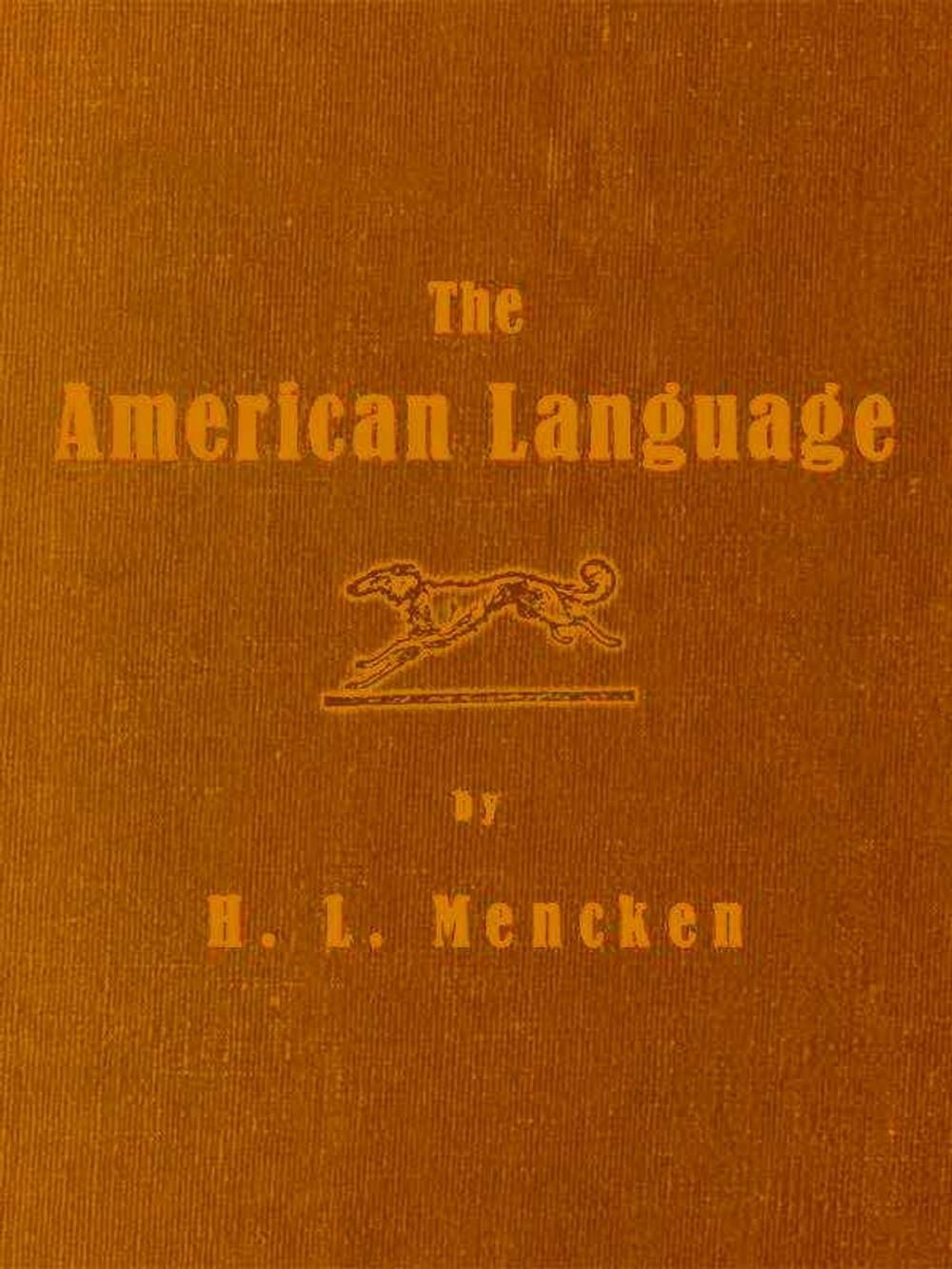 Big bigCover of The American Language