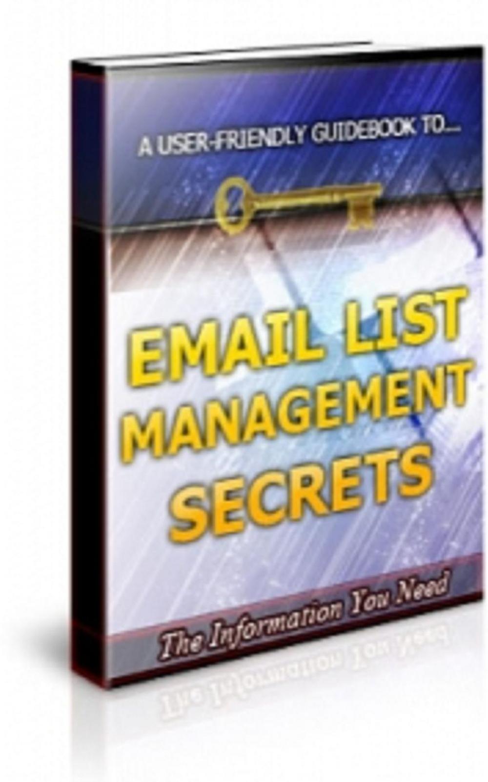 Big bigCover of Email List Management Secret