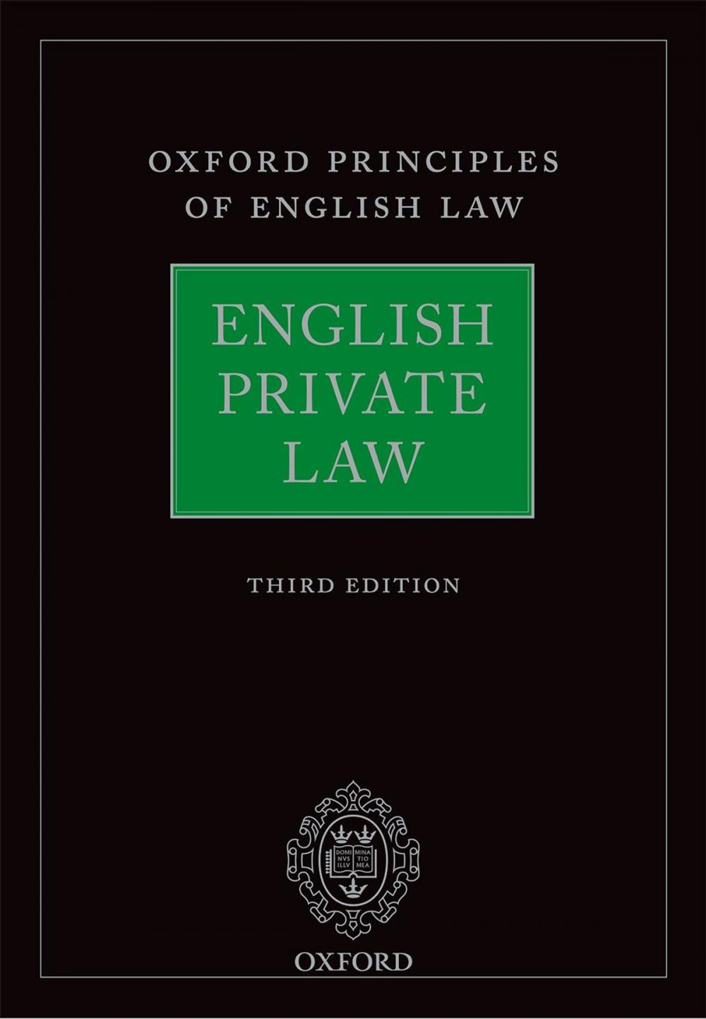 Big bigCover of English Private Law