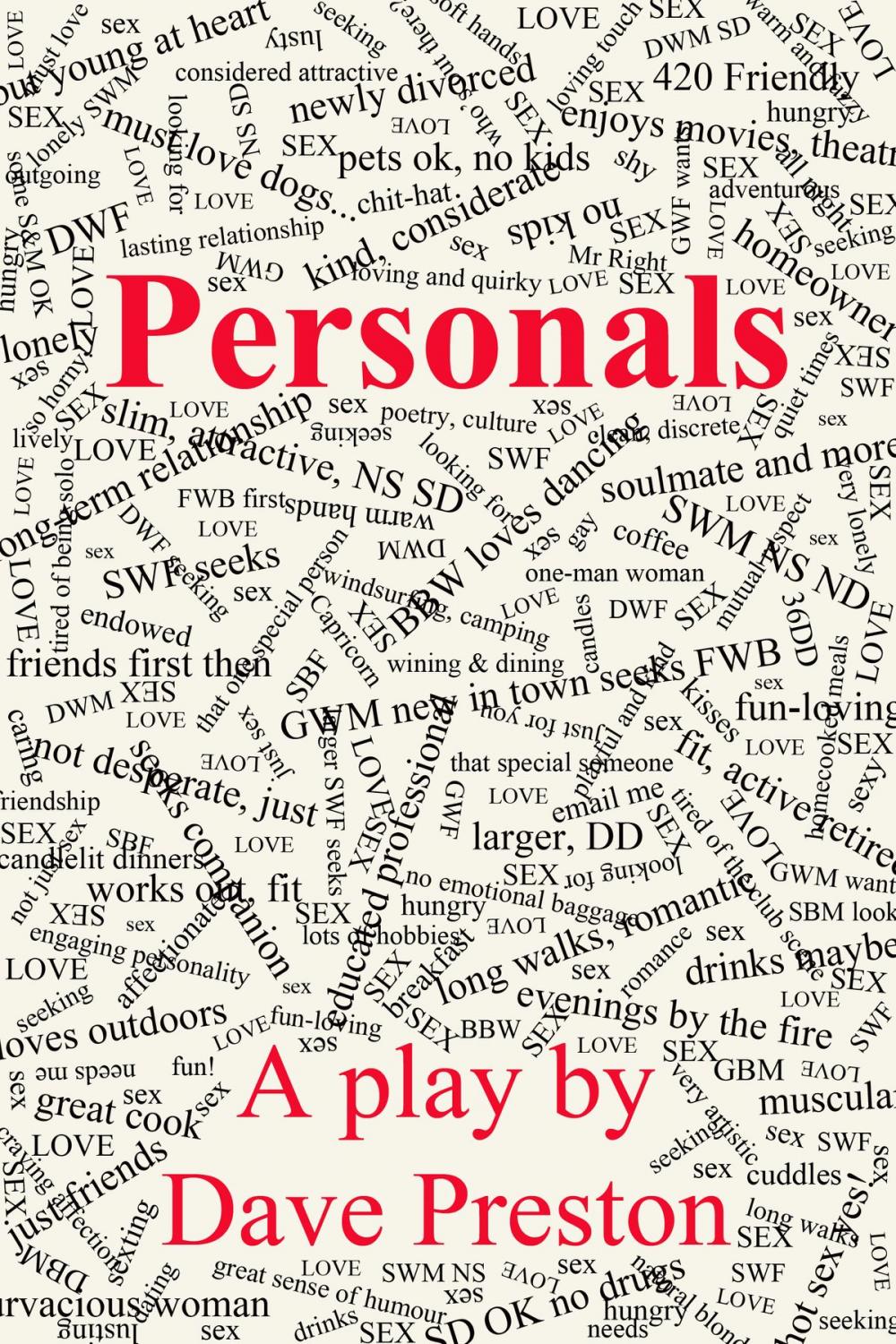 Big bigCover of Personals - A Play by Dave Preston