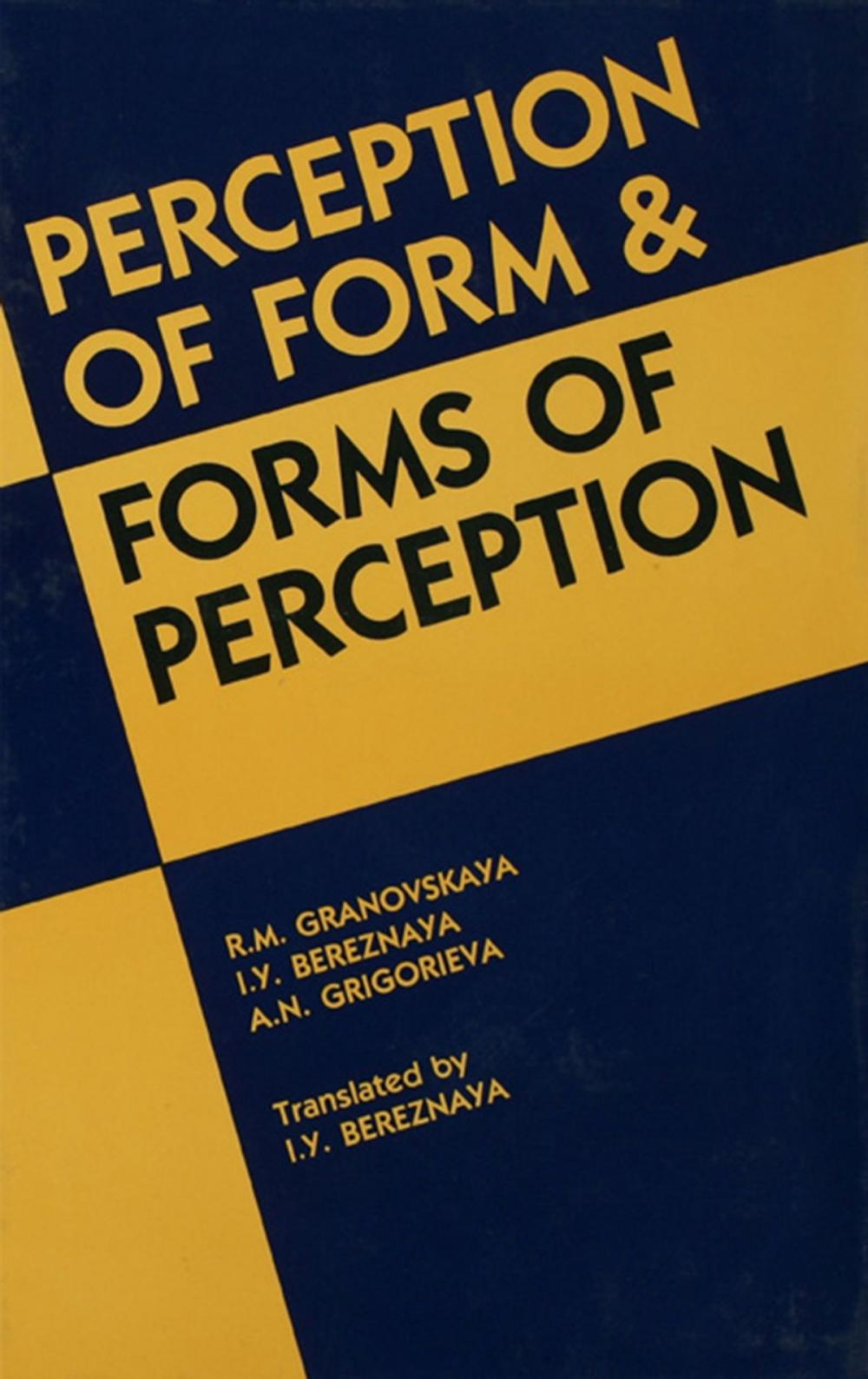 Big bigCover of Perception of Form and Forms of Perception