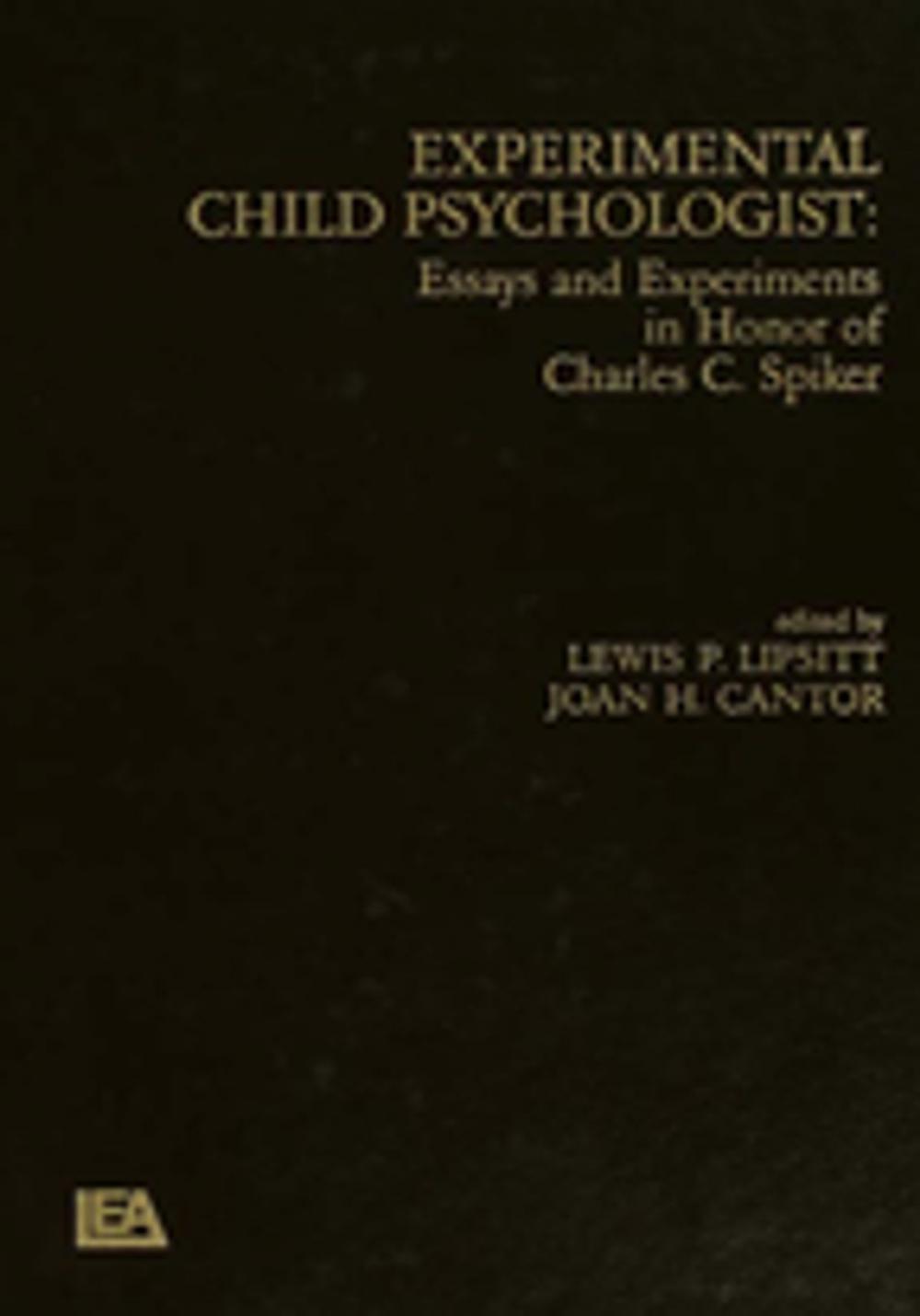 Big bigCover of Experimental Child Psychologist