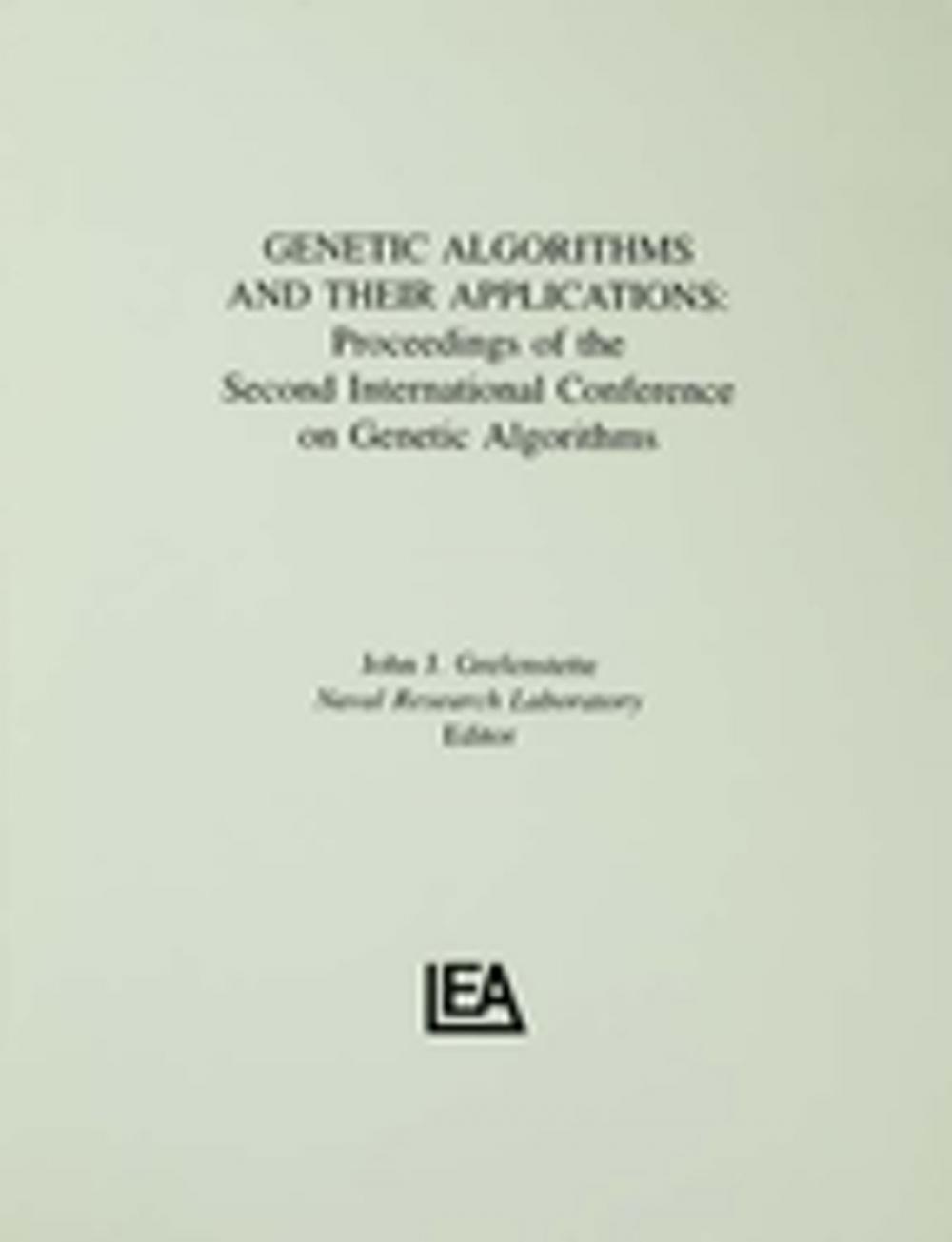 Big bigCover of Genetic Algorithms and their Applications