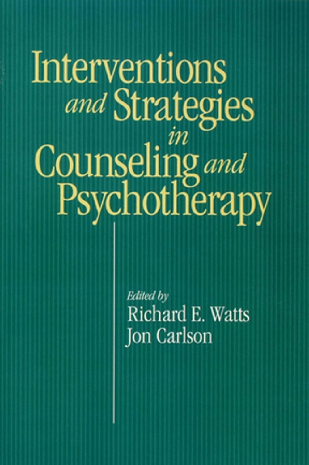 Big bigCover of Intervention & Strategies in Counseling and Psychotherapy