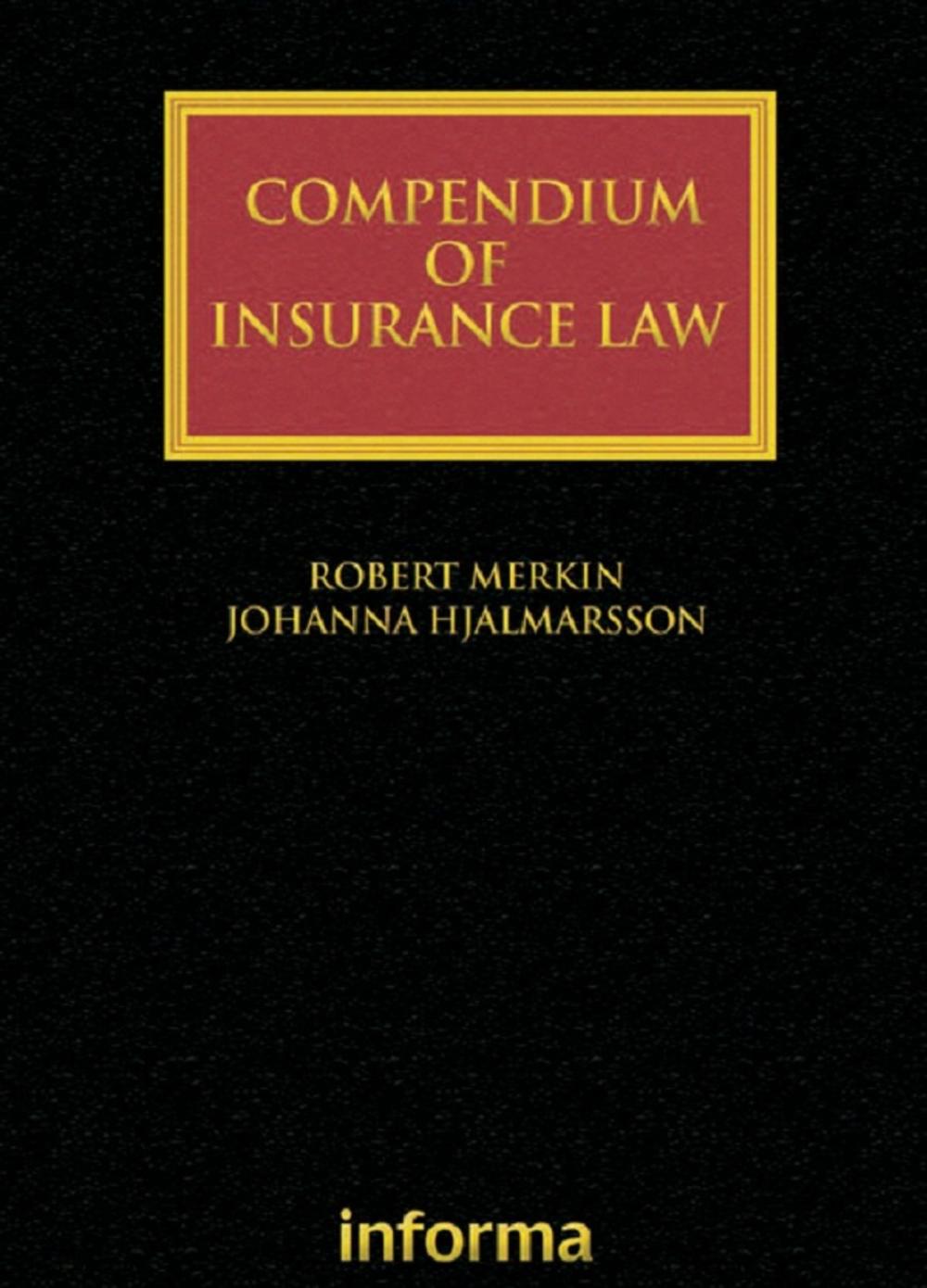 Big bigCover of Compendium of Insurance Law