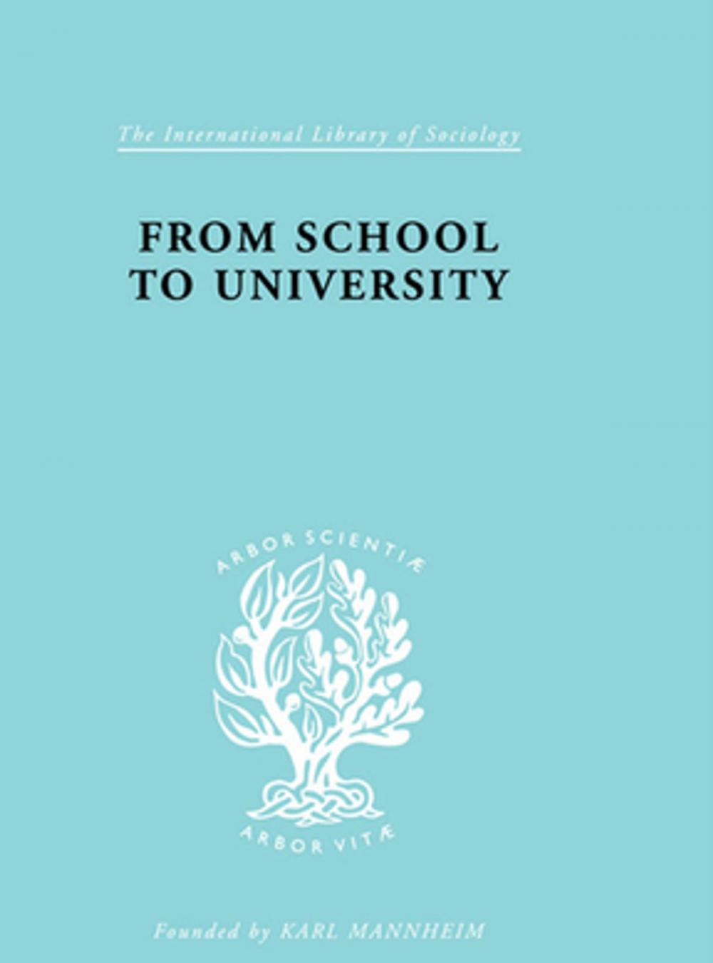 Big bigCover of From School to University