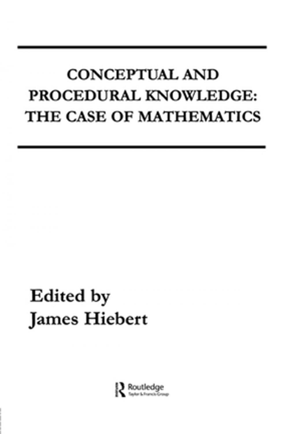 Big bigCover of Conceptual and Procedural Knowledge