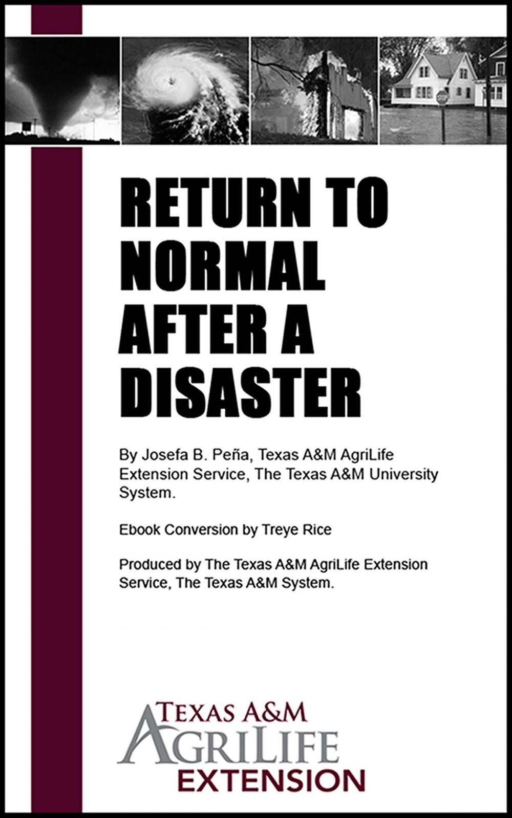 Big bigCover of Return to Normal After a Disaster