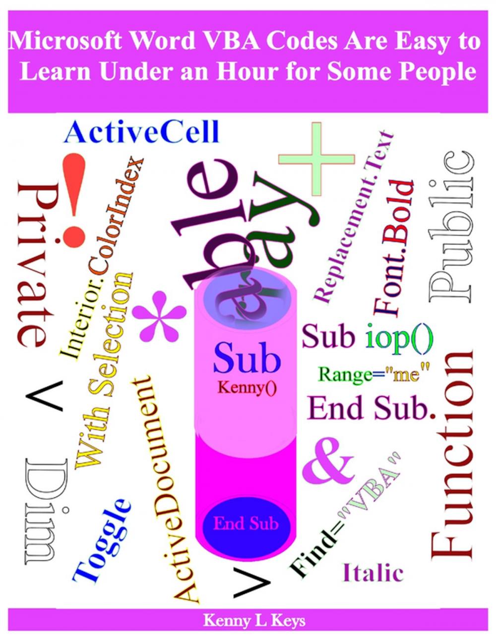 Big bigCover of Microsoft Word VBA Codes Are Easy to Learn Under an Hour for Some People