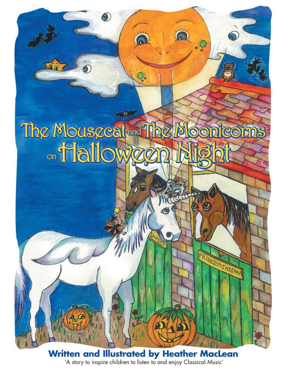 Big bigCover of The Mousecat and the Moonicorns on Halloween Night