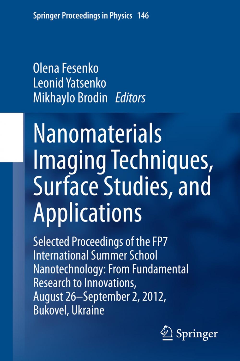 Big bigCover of Nanomaterials Imaging Techniques, Surface Studies, and Applications