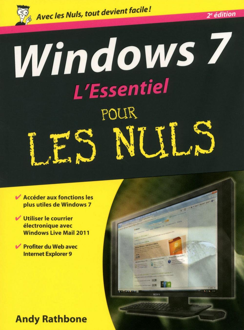 Big bigCover of Windows 7, 2e L'essentiel Pour les nuls