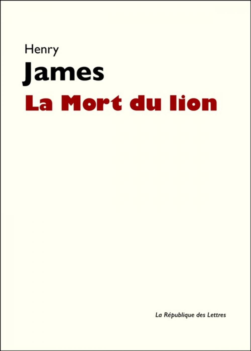 Big bigCover of La Mort du lion