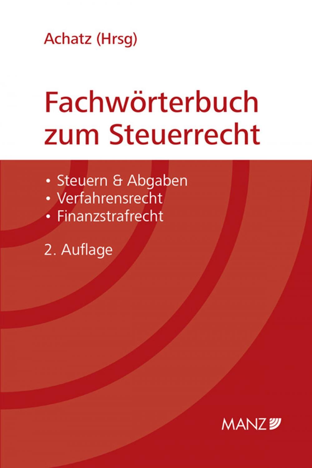 Big bigCover of Fachwörterbuch zum Steuerrecht