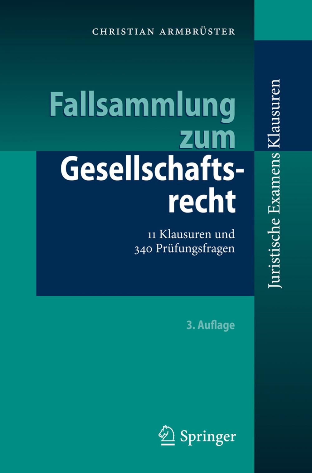 Big bigCover of Fallsammlung zum Gesellschaftsrecht