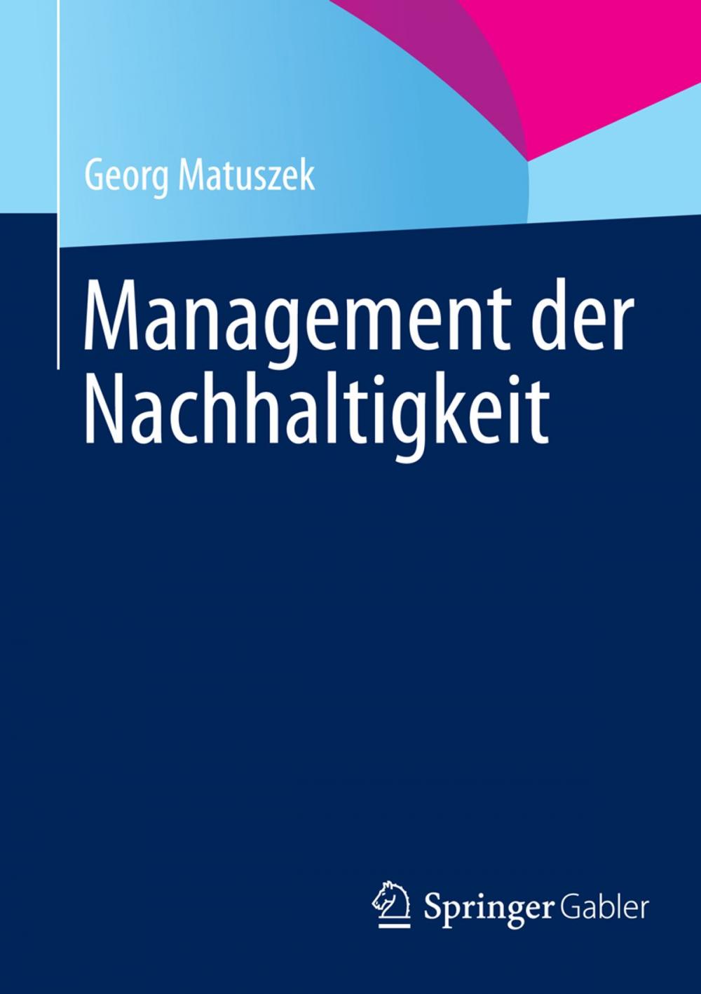 Big bigCover of Management der Nachhaltigkeit