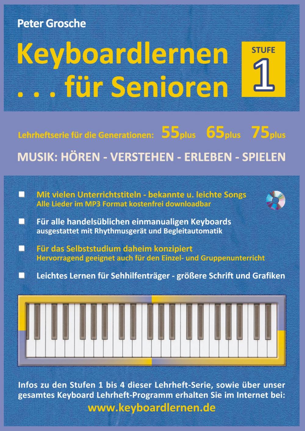 Big bigCover of Keyboardlernen für Senioren (Stufe 1)