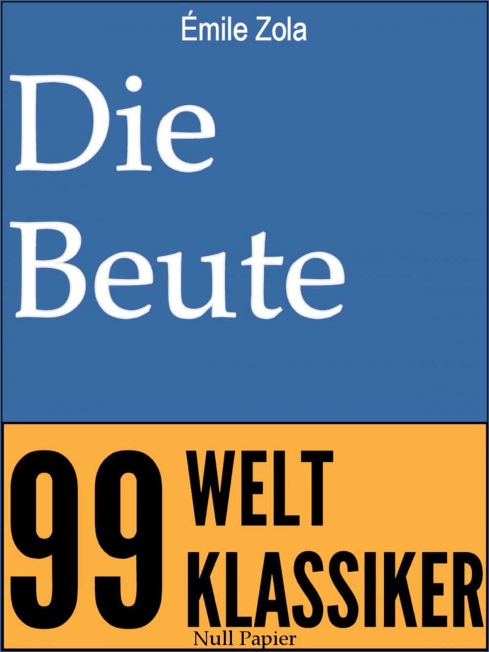 Big bigCover of Die Beute