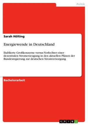 Cover of the book Energiewende in Deutschland by Stephanie Posch