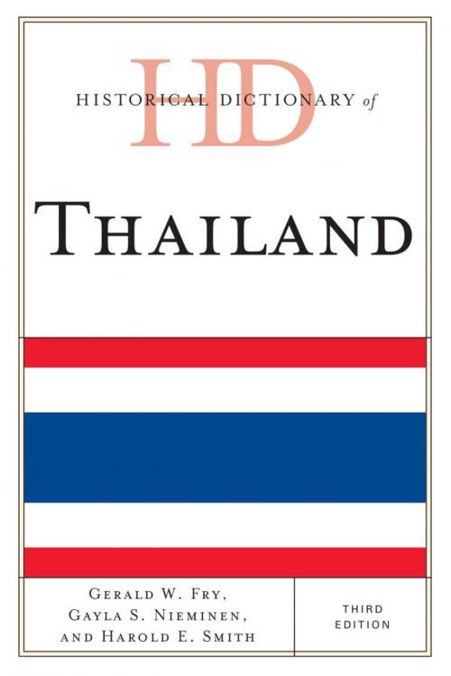 Cover of the book Historical Dictionary of Thailand by Gerald W. Fry, Gayla S. Nieminen, Harold E. Smith, Scarecrow Press