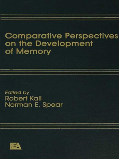 Cover of the book Comparative Perspectives on the Development of Memory by , Taylor and Francis