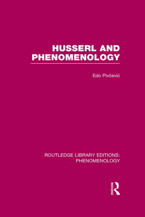 Cover of the book Routledge Library Editions: Phenomenology by Various, Taylor and Francis