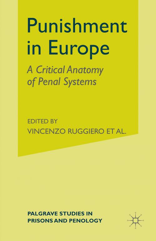 Cover of the book Punishment in Europe by Vincenzo Ruggiero, Mick Ryan, Palgrave Macmillan UK