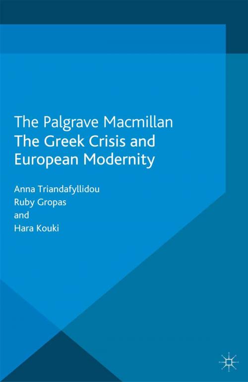 Cover of the book The Greek Crisis and European Modernity by Anna Triandafyllidou, Hara Kouki, Palgrave Macmillan UK