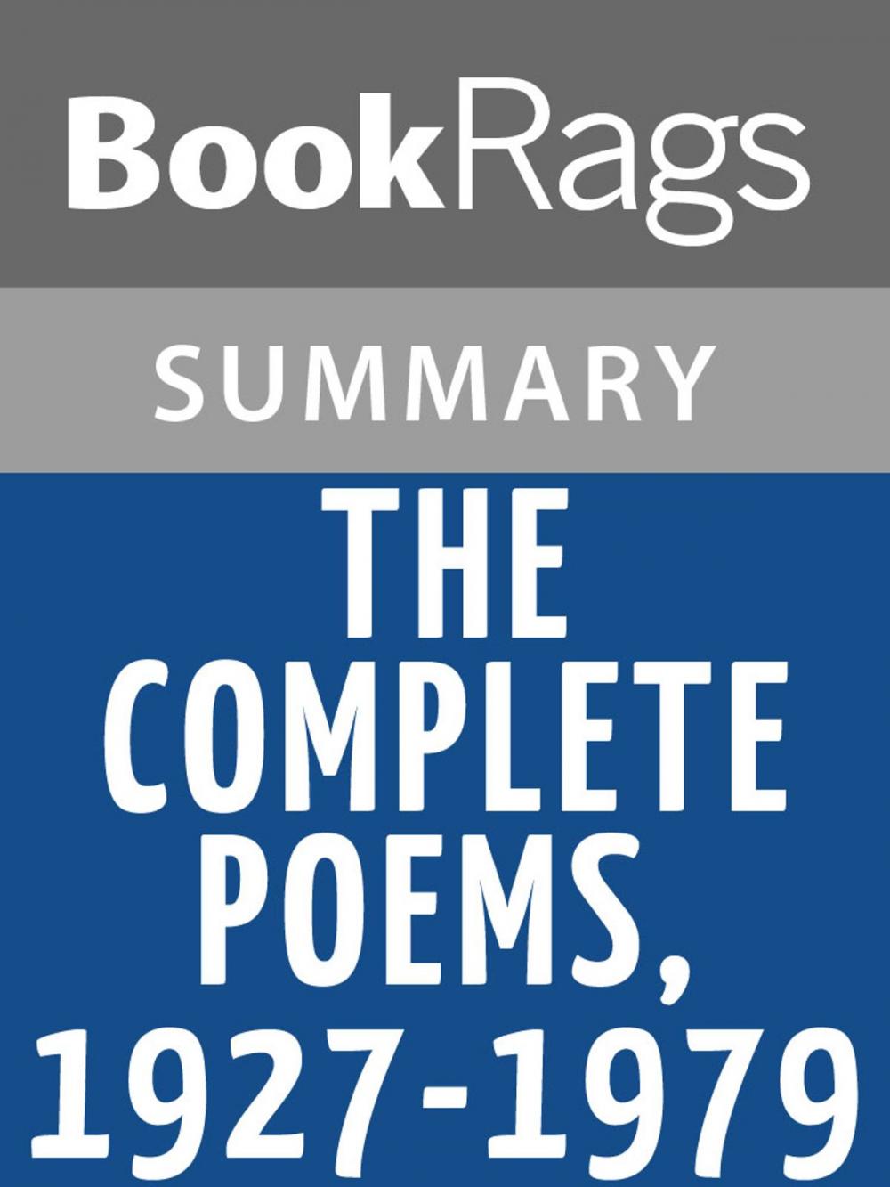 Big bigCover of The Complete Poems, 1927-1979 by Elizabeth Bishop | Summary & Study Guide