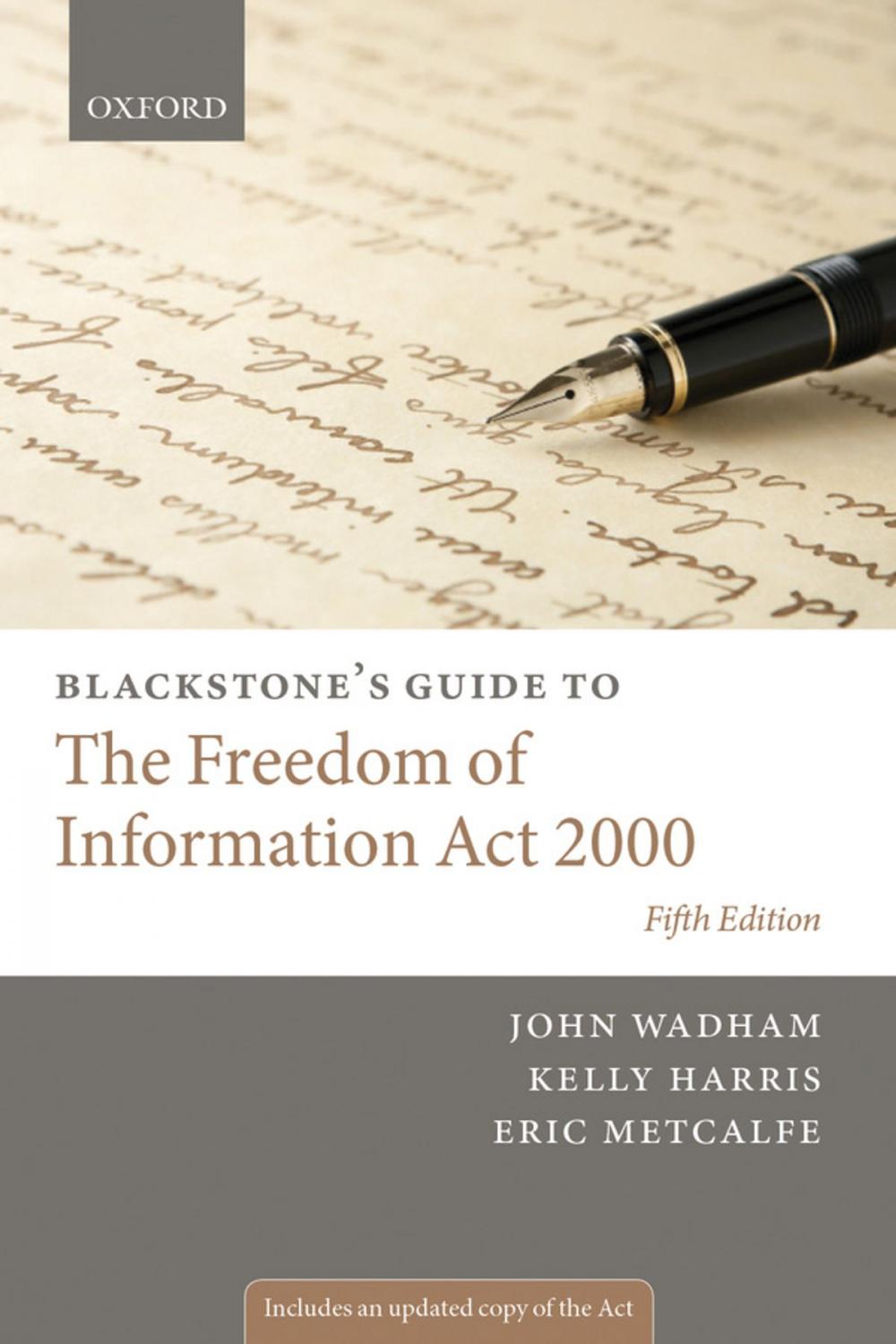 Big bigCover of Blackstone's Guide to the Freedom of Information Act 2000