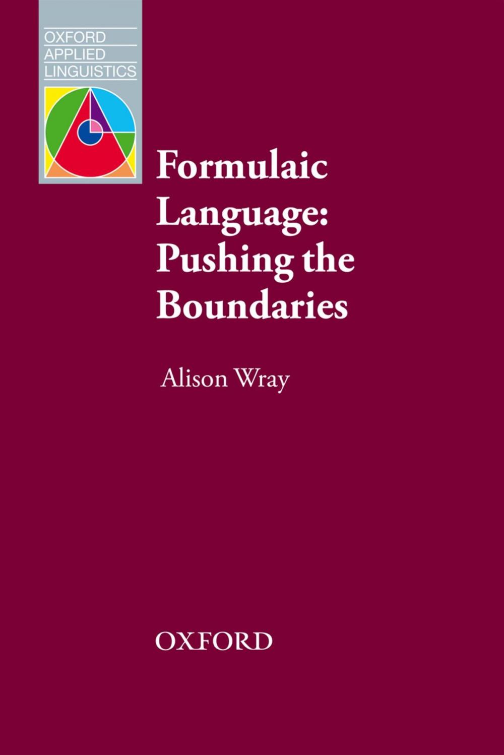 Big bigCover of Formulaic Language - Oxford Applied Linguistics