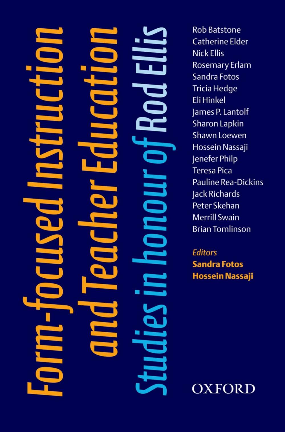 Big bigCover of Form-Focused Instruction and Teacher Education - Oxford Applied Linguistics