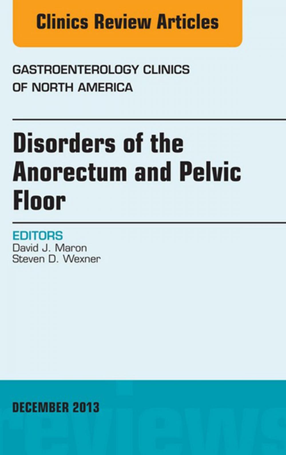 Big bigCover of Disorders of the Anorectum and Pelvic Floor, An Issue of Gastroenterology Clinics, E-Book