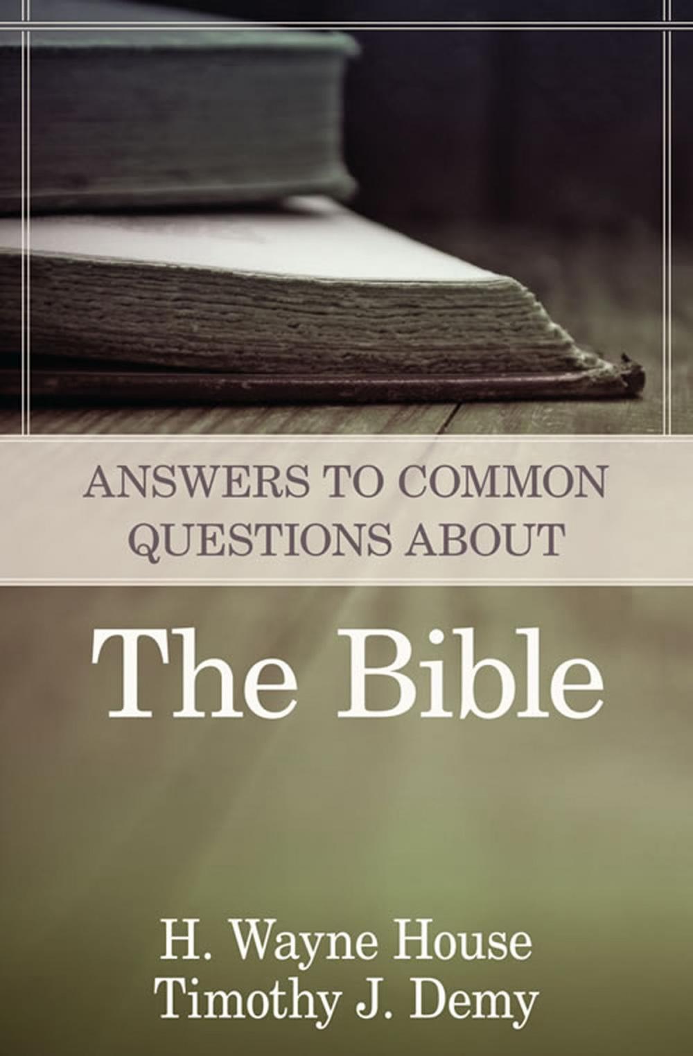 Big bigCover of Answers to Common Questions About the Bible