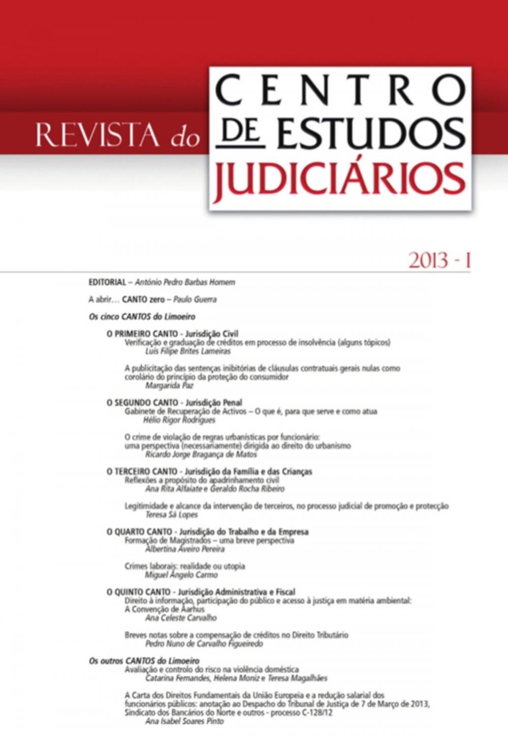 Big bigCover of Revista do CEJ n.º 1 de 2013