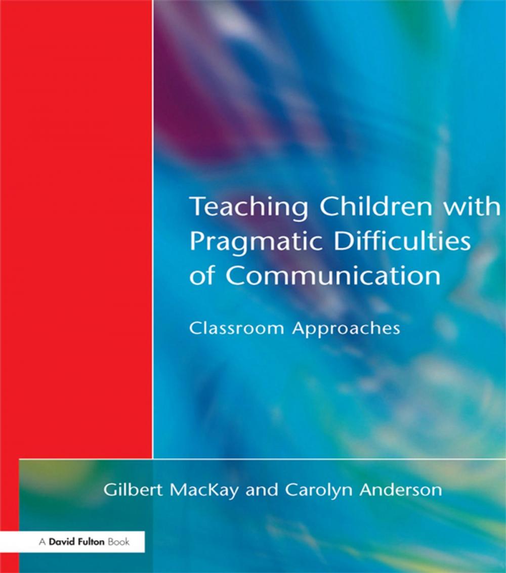 Big bigCover of Teaching Children with Pragmatic Difficulties of Communication