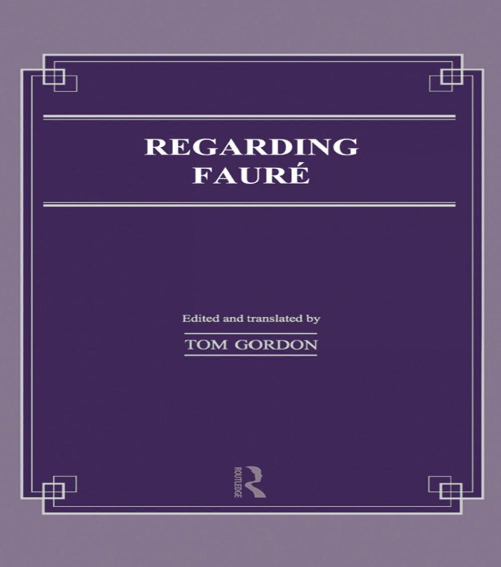 Big bigCover of Regarding Faure