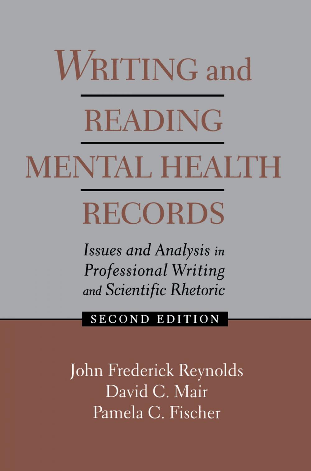 Big bigCover of Writing and Reading Mental Health Records