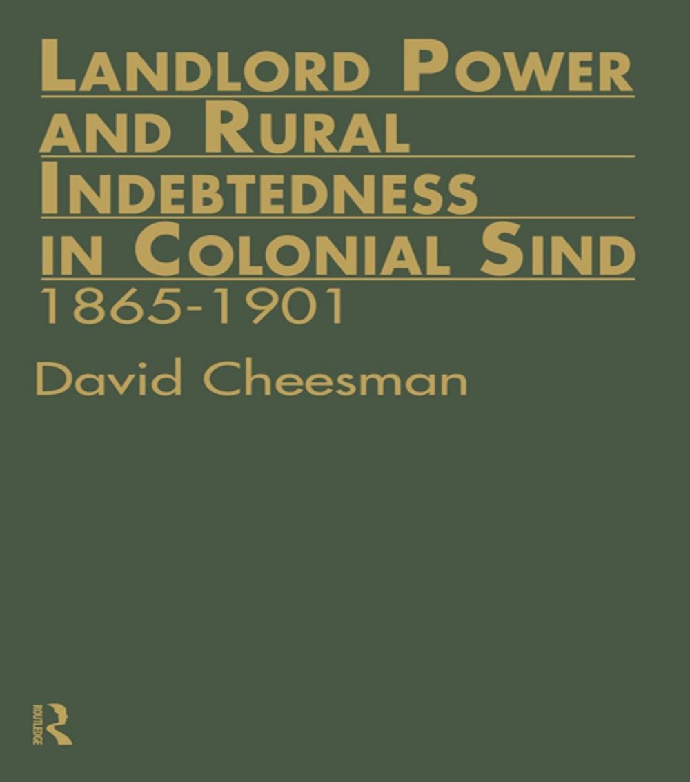 Big bigCover of Landlord Power and Rural Indebtedness in Colonial Sind