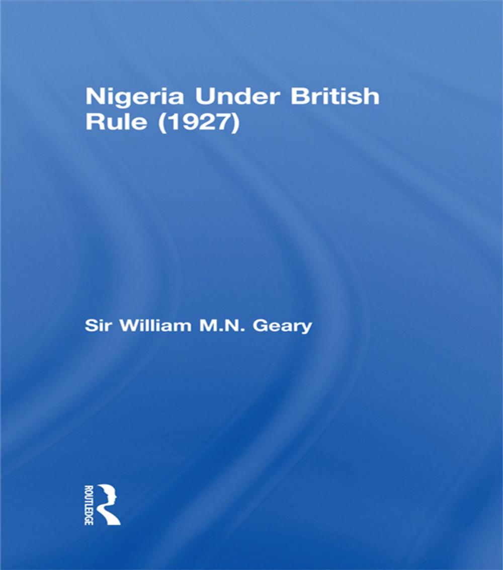 Big bigCover of Nigeria Under British Rule (1927)