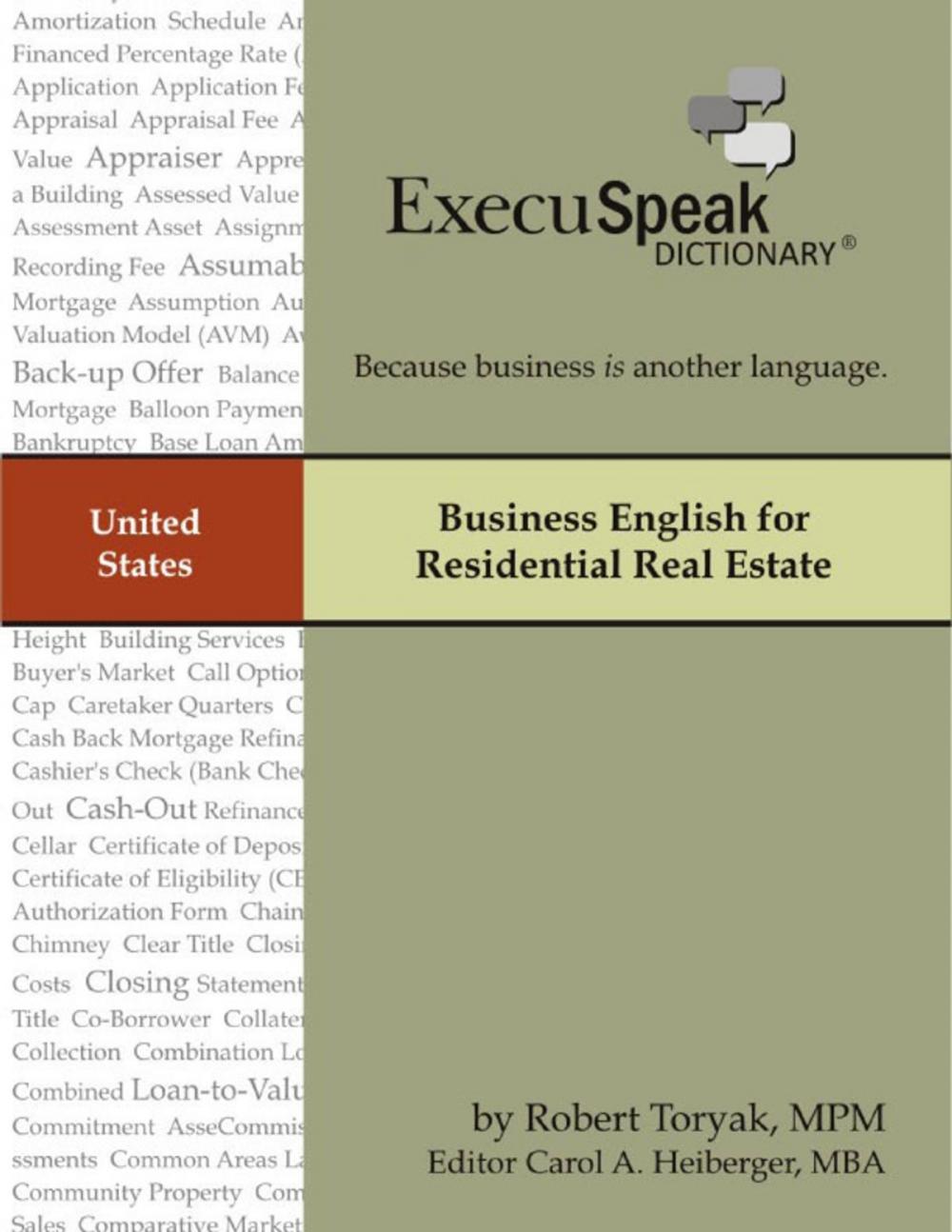 Big bigCover of Business English for Residential Real Estate